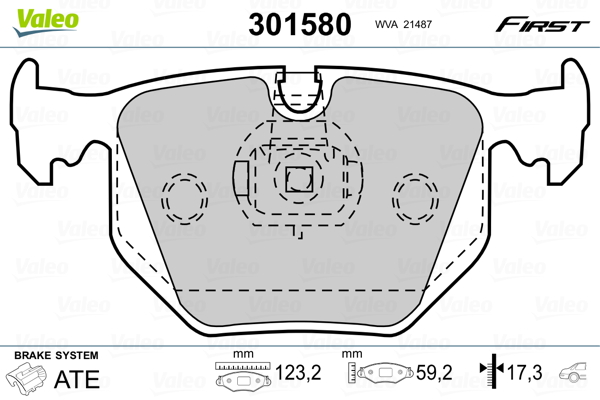 Remblokset Valeo 301580