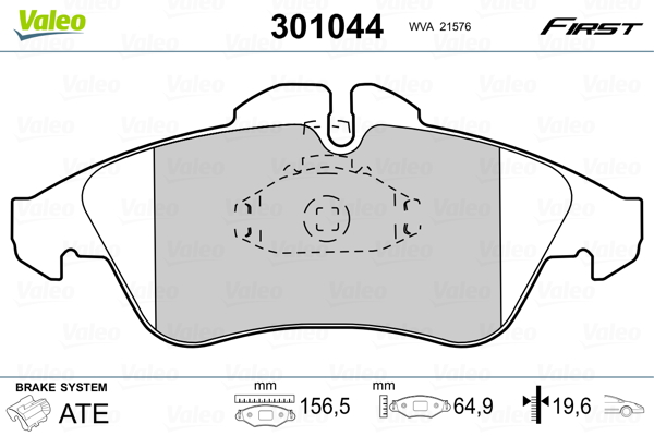 Remblokset Valeo 301044