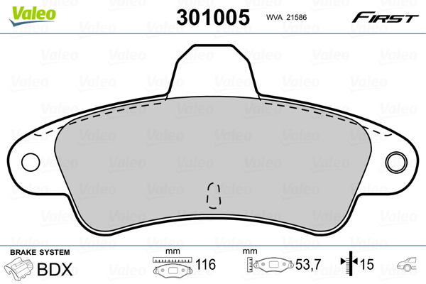Remblokset Valeo 301005