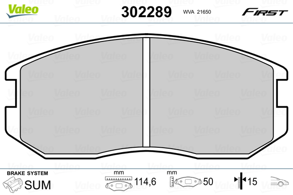 Remblokset Valeo 302289