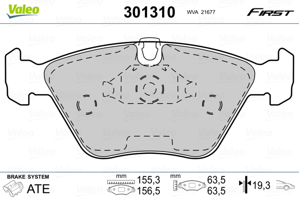 Remblokset Valeo 301310