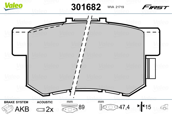 Remblokset Valeo 301682