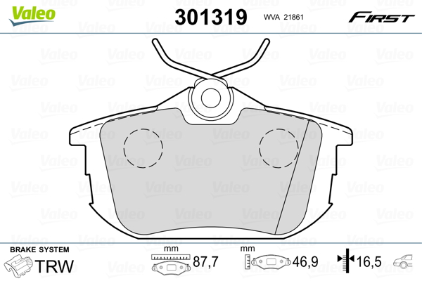 Remblokset Valeo 301319