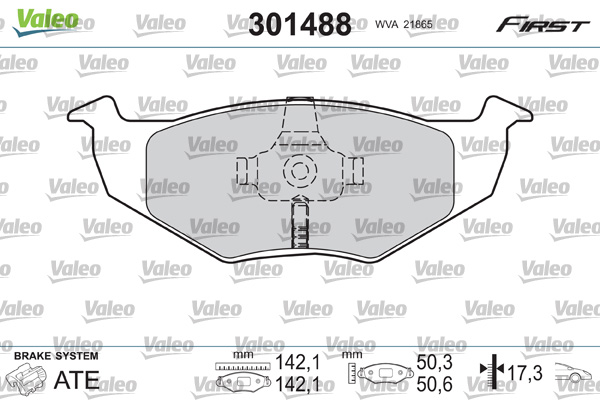 Remblokset Valeo 301488