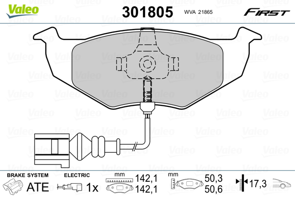 Remblokset Valeo 301805