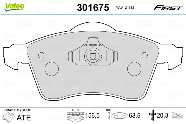 Remblokset Valeo 301675