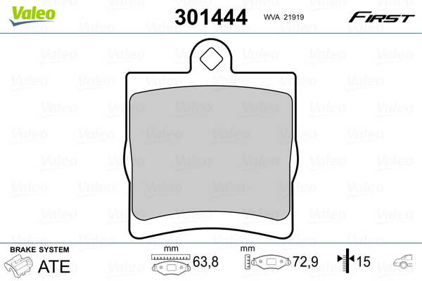 Remblokset Valeo 301444