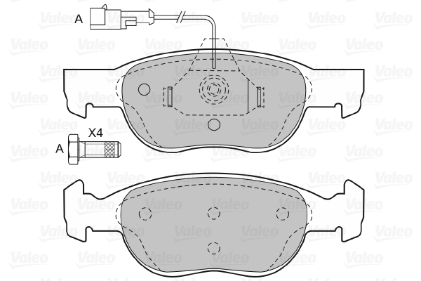 Valeo Remblokset 598607