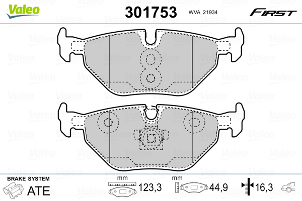 Remblokset Valeo 301753