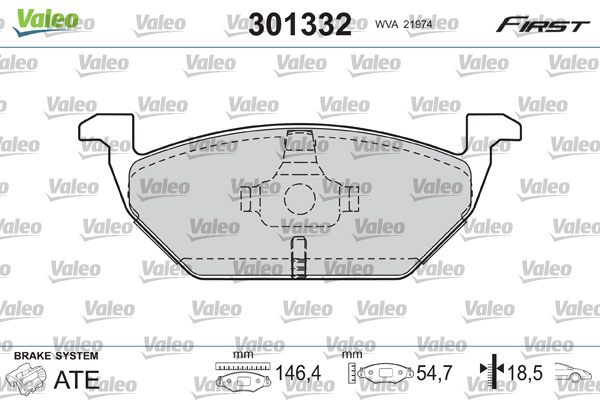 Remblokset Valeo 301332