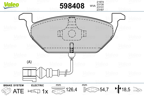 Remblokset Valeo 598408