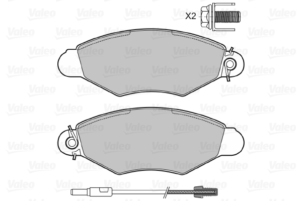 Valeo Remblokset 598726