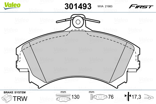 Remblokset Valeo 301493