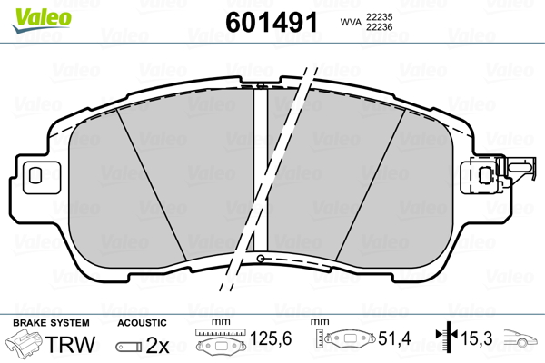 Remblokset Valeo 601491