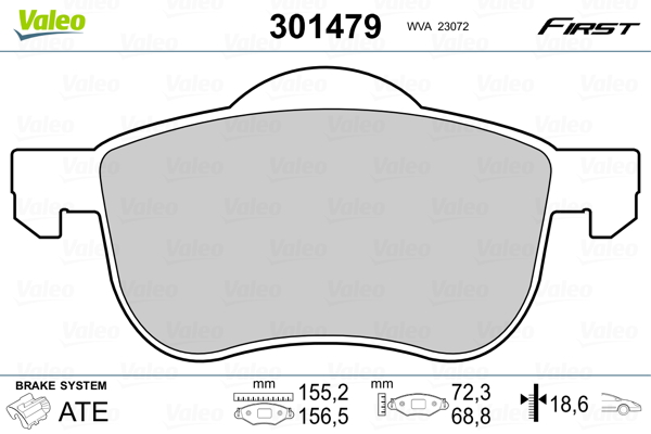 Remblokset Valeo 301479