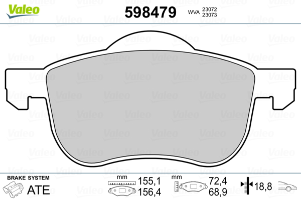 Remblokset Valeo 598479