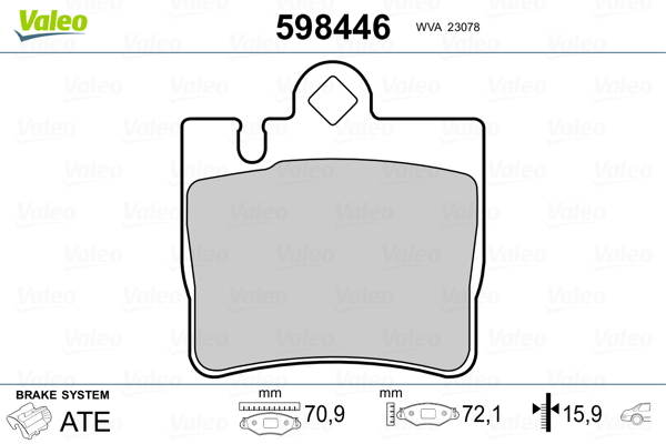 Remblokset Valeo 598446