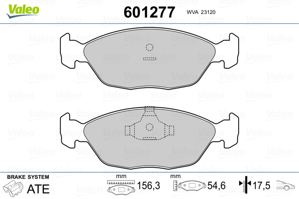 Remblokset Valeo 601277