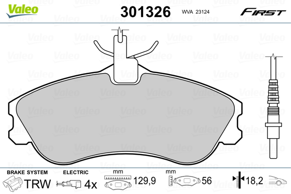 Remblokset Valeo 301326