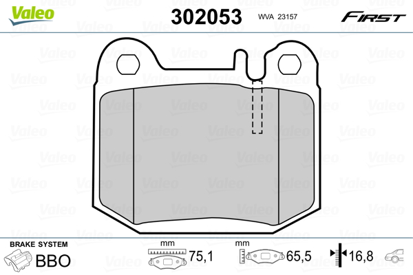 Remblokset Valeo 302053