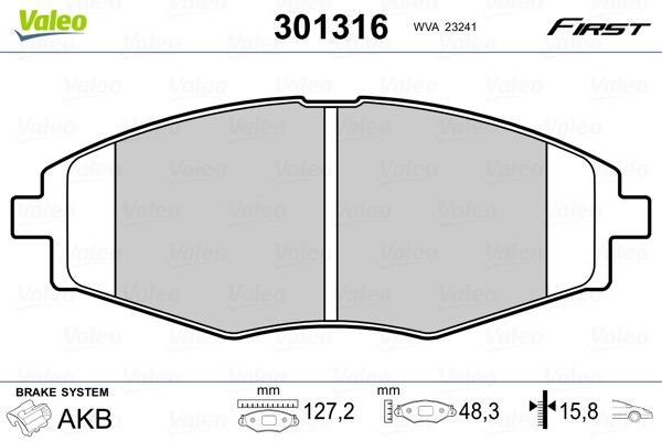 Remblokset Valeo 301316