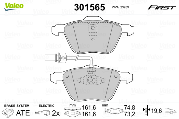 Remblokset Valeo 301565