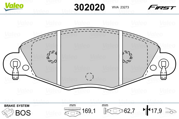 Remblokset Valeo 302020