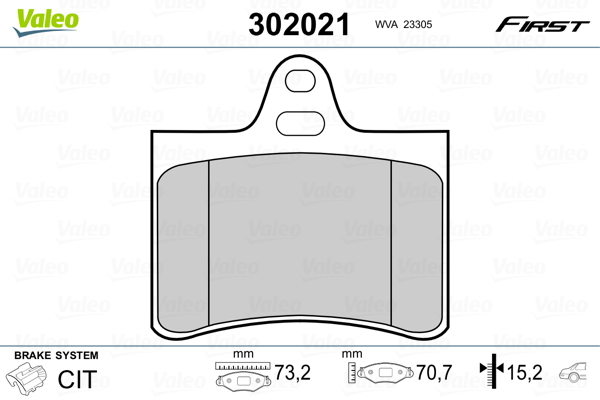 Remblokset Valeo 302021