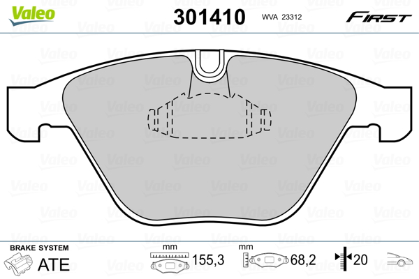 Remblokset Valeo 301410