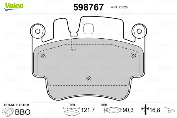 Remblokset Valeo 598767