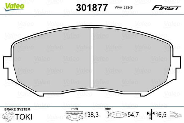 Remblokset Valeo 301877