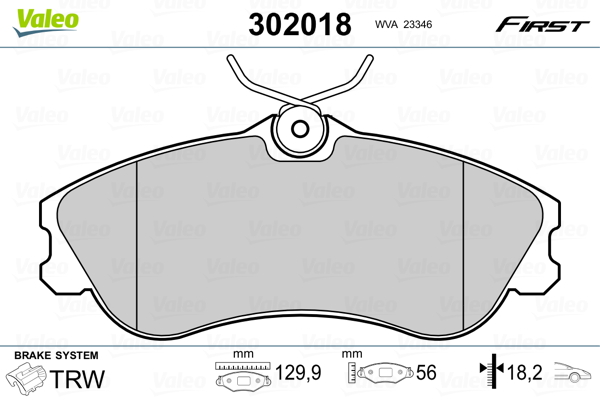 Remblokset Valeo 302018
