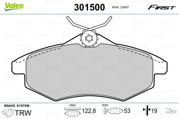 Remblokset Valeo 301500