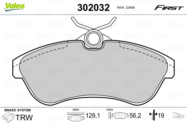 Remblokset Valeo 302032
