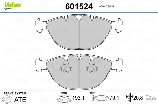 Remblokset Valeo 601524