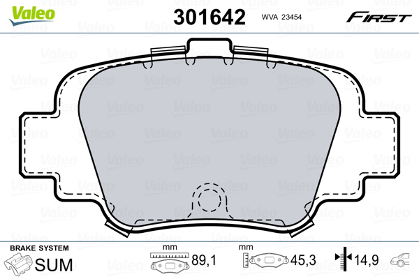 Remblokset Valeo 301642