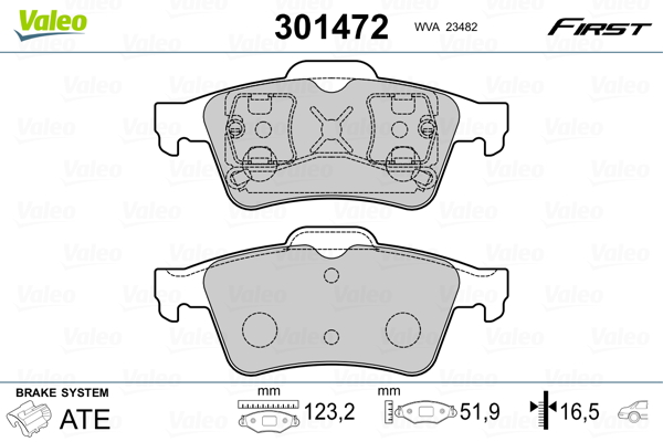 Remblokset Valeo 301472