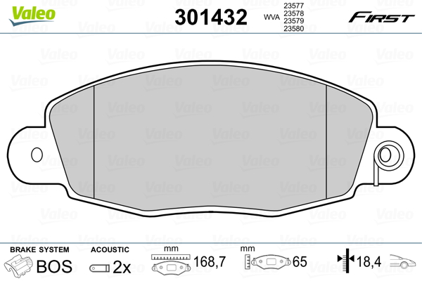 Remblokset Valeo 301432