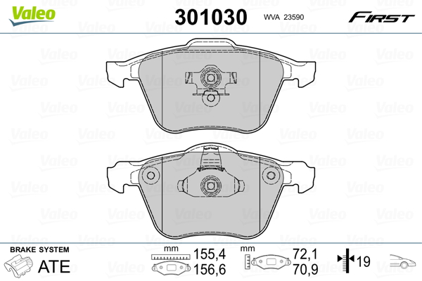 Remblokset Valeo 301030