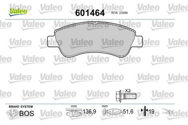 Remblokset Valeo 601464