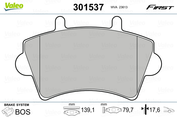 Remblokset Valeo 301537