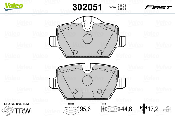 Remblokset Valeo 302051