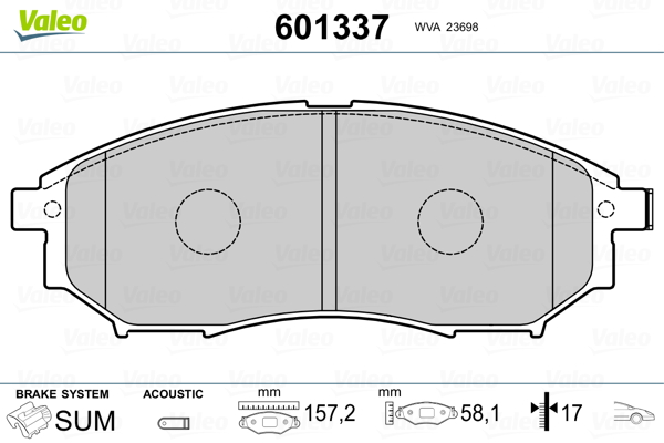 Remblokset Valeo 601337