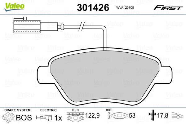 Remblokset Valeo 301426