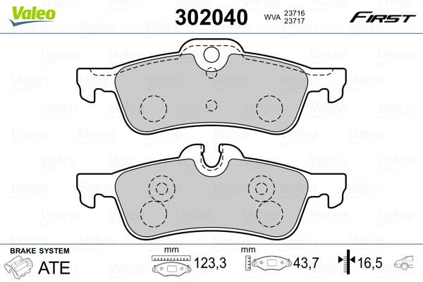 Remblokset Valeo 302040