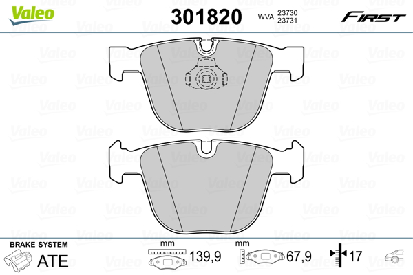 Remblokset Valeo 301820