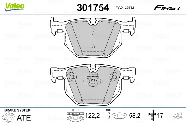 Remblokset Valeo 301754
