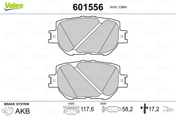 Remblokset Valeo 601556