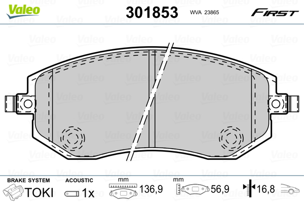 Remblokset Valeo 301853