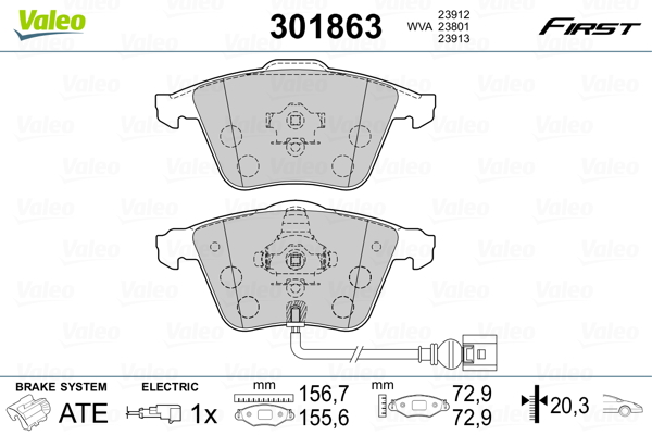 Remblokset Valeo 301863